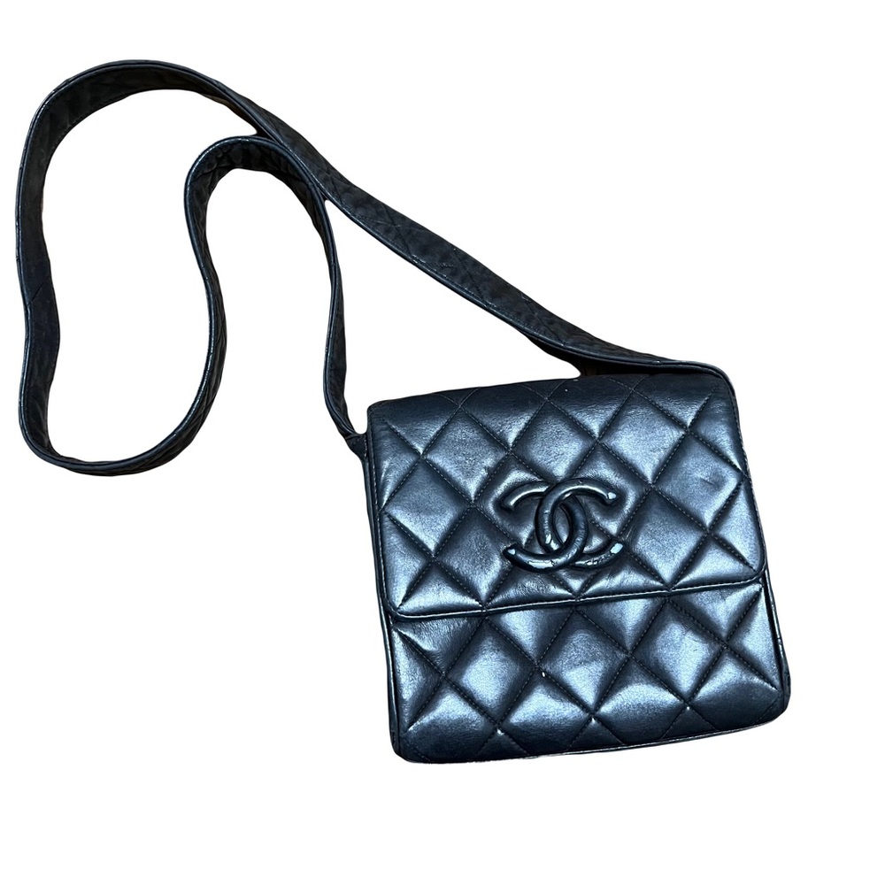 Vintage Chanel Black Quilted Lambskin Bag